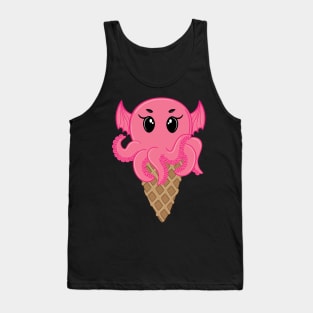 Pink Cthulhu Ice Cream Tank Top